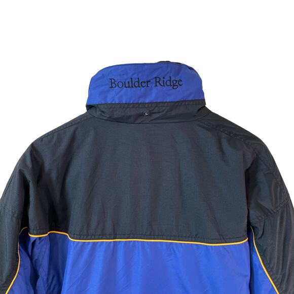 VTG 90s COLUMBIA SPORTSWEAR Women's Full Zip Boulder Ridge Jacket Blue Small - Picture 9 of 16